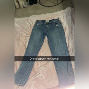 One teaspoon low rise wide leg jean